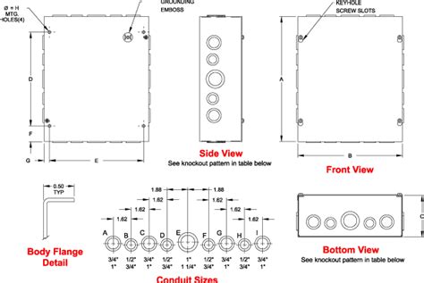 knockout sizes for electrical boxes|electrical box knockout sizes chart.